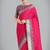 pink silk blend banarasi jacuard work saree with unstitched blouse piece