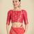 orange silk blend banarasi jacuard work saree with unstitched blouse piece