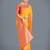 yellow silk blend banarasi jacuard work saree with unstitched blouse piece