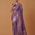 lavender silk blend banarasi jacuard work saree with unstitched blouse piece