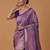 lavender silk blend banarasi jacuard work saree with unstitched blouse piece