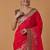pink silk blend banarasi jacuard work saree with unstitched blouse piece