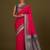 pink silk blend banarasi jacuard work saree with unstitched blouse piece