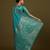 rama silk blend banarasi jacuard work saree with unstitched blouse piece