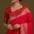 pink silk blend banarasi jacuard work saree with unstitched blouse piece