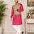 Beige color weaving work with ikkat kanjivaram cotton men's kurta payjama set