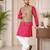 Beige color weaving work with ikkat kanjivaram cotton men's kurta payjama set