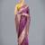 wine silk blend banarasi jacuard work saree with unstitched blouse piece