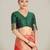 red silk blend banarasi jacuard work saree with unstitched blouse piece