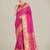pink silk blend banarasi jacuard work saree with unstitched blouse piece