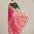 pink silk blend banarasi jacuard work saree with unstitched blouse piece