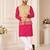 Golden color weaving work with ikkat kanjivaram cotton men's kurta payjama set