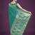 teal green silk blend banarasi jacuard work saree with unstitched blouse piece