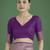 wine silk blend banarasi jacuard work saree with unstitched blouse piece
