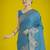 rama silk blend banarasi jacuard work saree with unstitched blouse piece