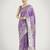 lavender silk blend banarasi jacuard work saree with unstitched blouse piece
