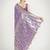lavender silk blend banarasi jacuard work saree with unstitched blouse piece