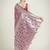 purple silk blend banarasi jacuard work saree with unstitched blouse piece