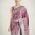 purple silk blend banarasi jacuard work saree with unstitched blouse piece