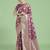 onion silk blend banarasi jacuard work saree with unstitched blouse piece