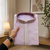 Lavender color all over silver jari with embroidery buti matka silk men's kurta payjama set
