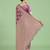 onion silk blend banarasi jacuard work saree with unstitched blouse piece