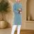 Blue color handcrafted luckhnawi chikankari cotton men's kurta payjama set