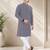 Maroon color handcrafted luckhnawi chikankari cotton men's kurta payjama set