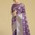 purple silk blend banarasi jacuard work saree with unstitched blouse piece