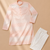 Peach color embroidery work & shading print cotton men's kurta payjama set