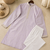 Lavender color all over silver jari with embroidery buti matka silk men's kurta payjama set