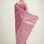 onion pink silk blend banarasi jacuard work saree with unstitched blouse piece