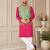 Pista green  color weaving work with ikkat kanjivaram cotton men's kurta payjama set