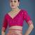 pink silk blend banarasi jacuard work saree with unstitched blouse piece