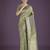 pista silk blend banarasi jacuard work saree with unstitched blouse piece