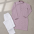 Onion pink color traditional chikankari embroidery cotton men's kurta payjama set