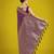 wine silk blend banarasi jacuard work saree with unstitched blouse piece