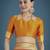 orange silk blend banarasi jacuard work saree with unstitched blouse piece