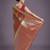 green silk blend banarasi jacuard work saree with unstitched blouse piece