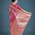light pink silk blend banarasi jacuard work saree with unstitched blouse piece