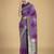 purple silk blend banarasi jacuard work saree with unstitched blouse piece