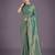 rama silk blend banarasi jacuard work saree with unstitched blouse piece
