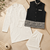 Off white-black color embroidered daaman work shiny silk men's kurta payjama set