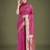 pink silk blend banarasi jacuard work saree with unstitched blouse piece
