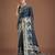 morpich silk blend banarasi jacuard work saree with unstitched blouse piece