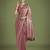 pink silk blend banarasi jacuard work saree with unstitched blouse piece