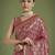 pink silk blend banarasi jacuard work saree with unstitched blouse piece