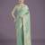 rama silk blend banarasi jacuard work saree with unstitched blouse piece