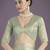 rama silk blend banarasi jacuard work saree with unstitched blouse piece