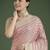 pink silk blend banarasi jacuard work saree with unstitched blouse piece